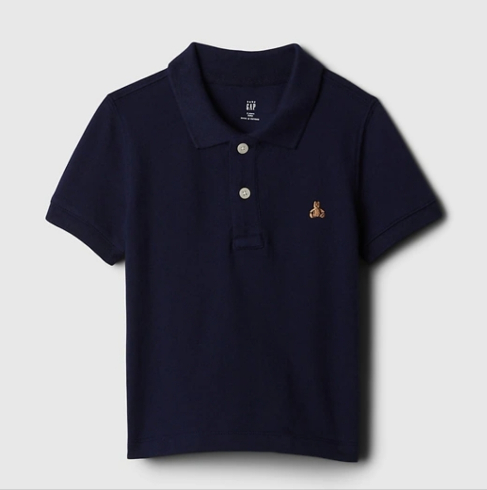 Baby GAP Kids Polo Shirts Bundle - Navy, Washed Navy, Gray 4T. LOT OF 3 POLO